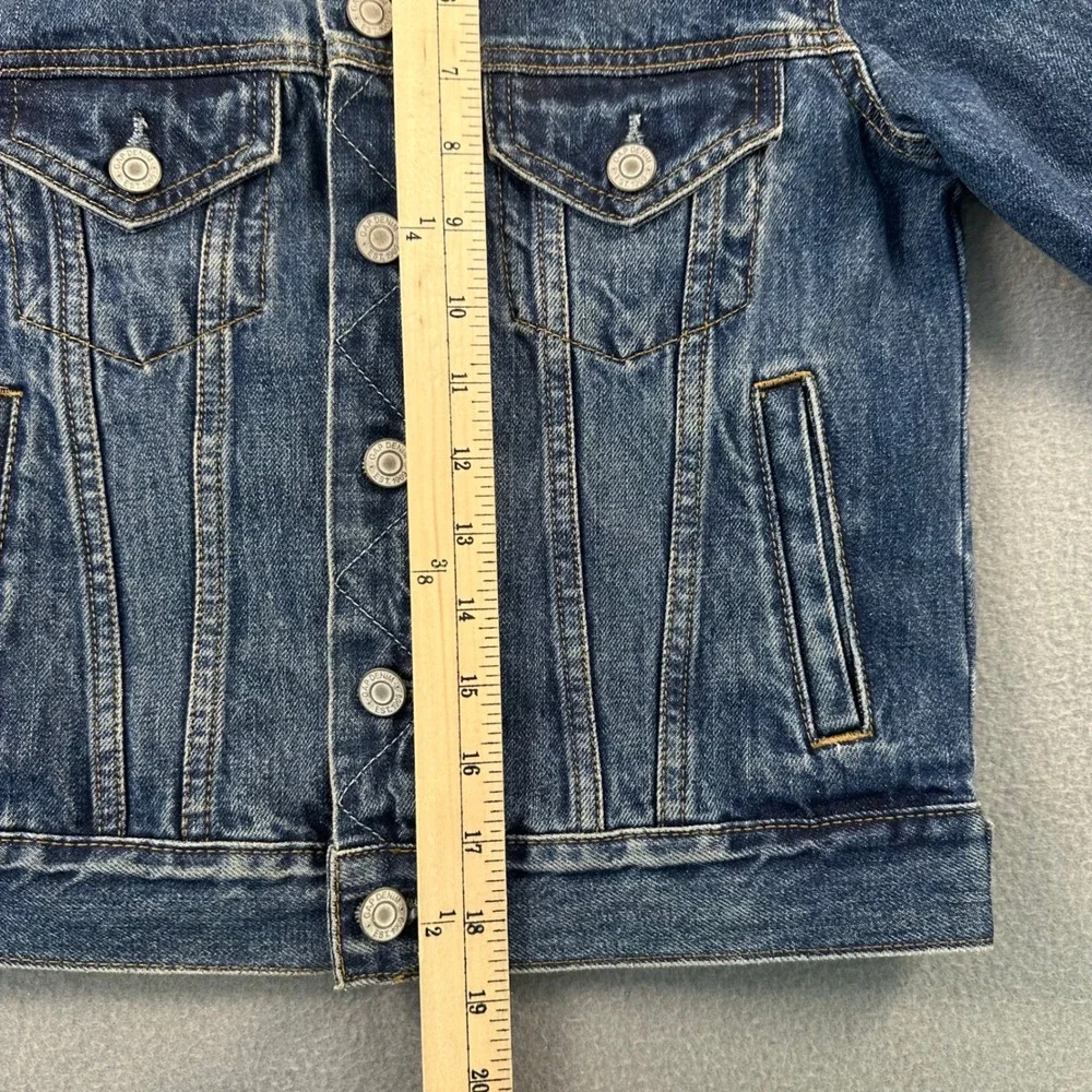 Gap Denim Kids Medium Wash Jean Jacket Blue Cotton 491331-00 Size S 6-7
